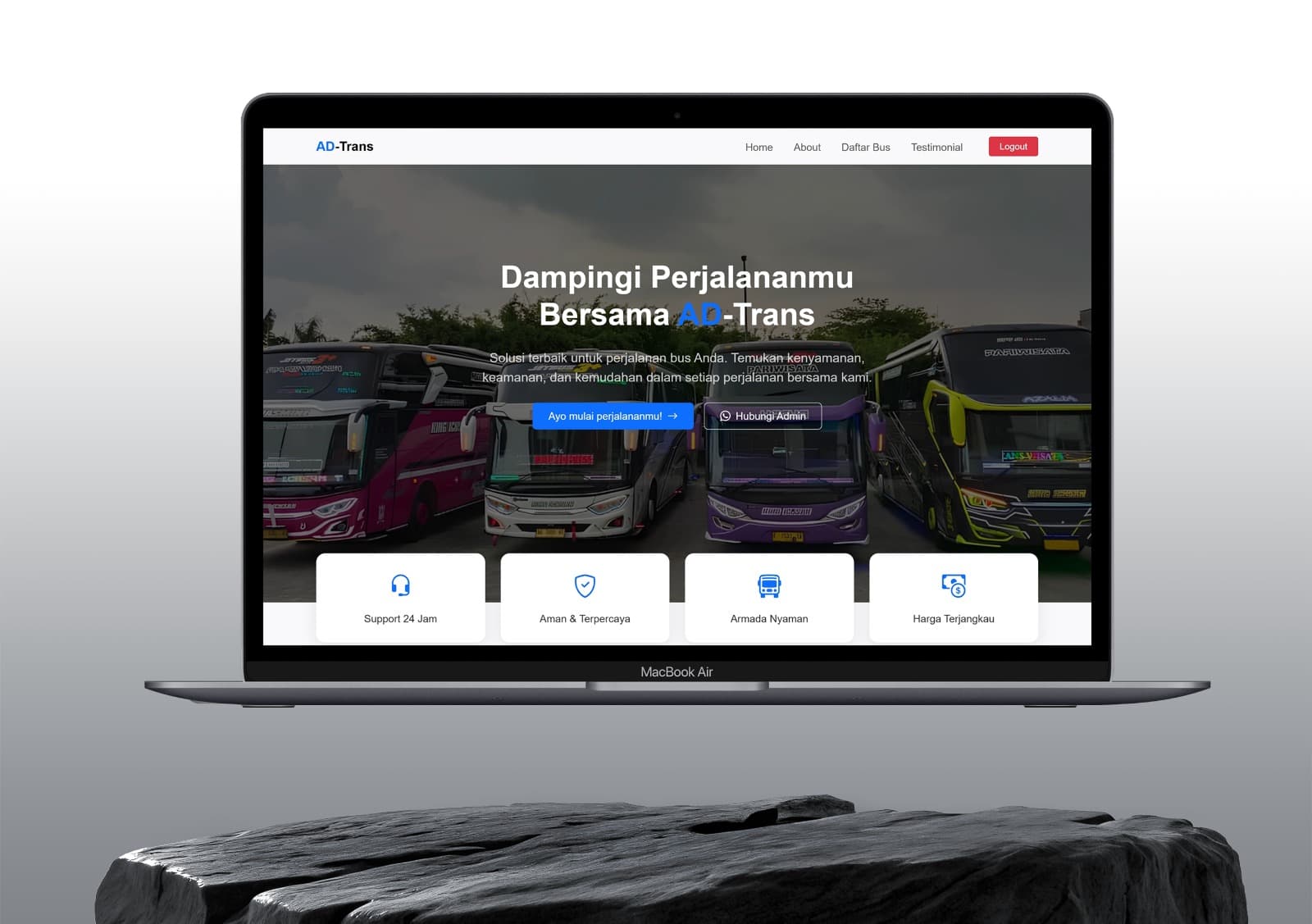 Website Booking & Informasi Bus AD-Trans